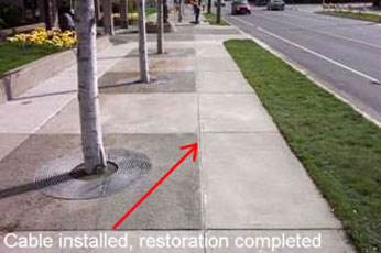Fibre Optic Cable Installed